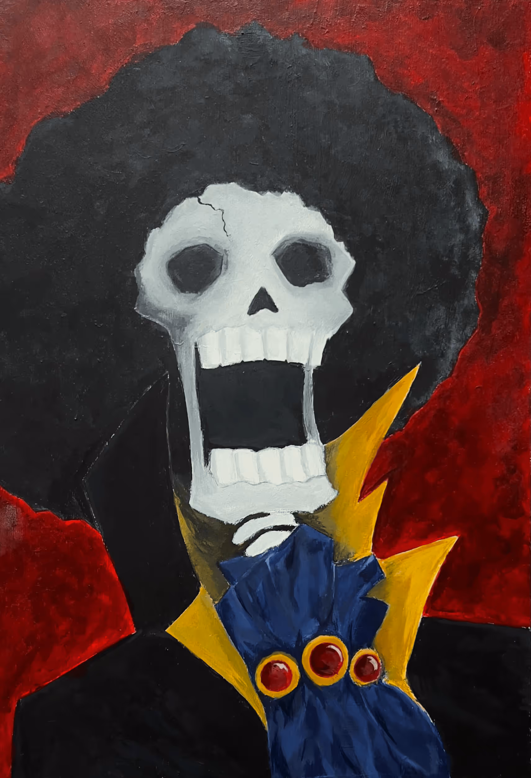 painting of Brook from One Piece